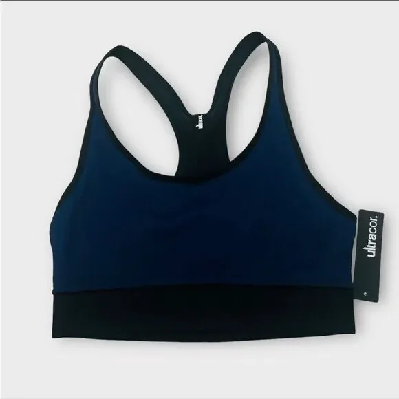 Ultracor Lux Essentials Terrain Sports Bra in Blue Women’s Size M NWT - Picture 1 of 5